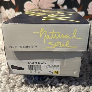 Natural Soul Black Loafers